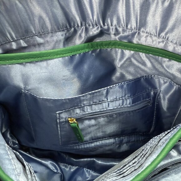 Joy & Iman Kelly Green Leather‎ Tote Bag Structured Satchel Purse Business Chic - Picture 14 of 16